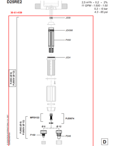 Injection seals set PJ093VF